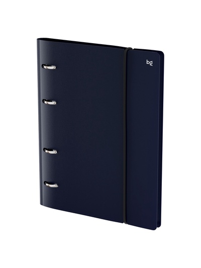 Тетрадь на кольцах A5 120 листов, в клетку, BG Base, с резинкой