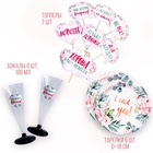 УЦЕНКА Набор бумажной посуды «Свадебный» 6 тарелок, 6 стаканов 10886964