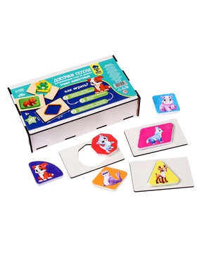 Уценка Досочки Сегена развивающая игра из дерева «Учим животных»