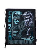 Мешок для обуви SEVENTEEN на шнурке, принтом, размер 48×0.5×38 см, чёрный/голубой - Фото 2