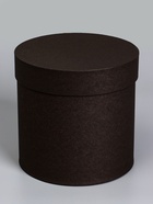 Набор круглых подарочных коробок 4 в 1 «Краски», черный, 23×23×23 - 19×19×19 см 10888985