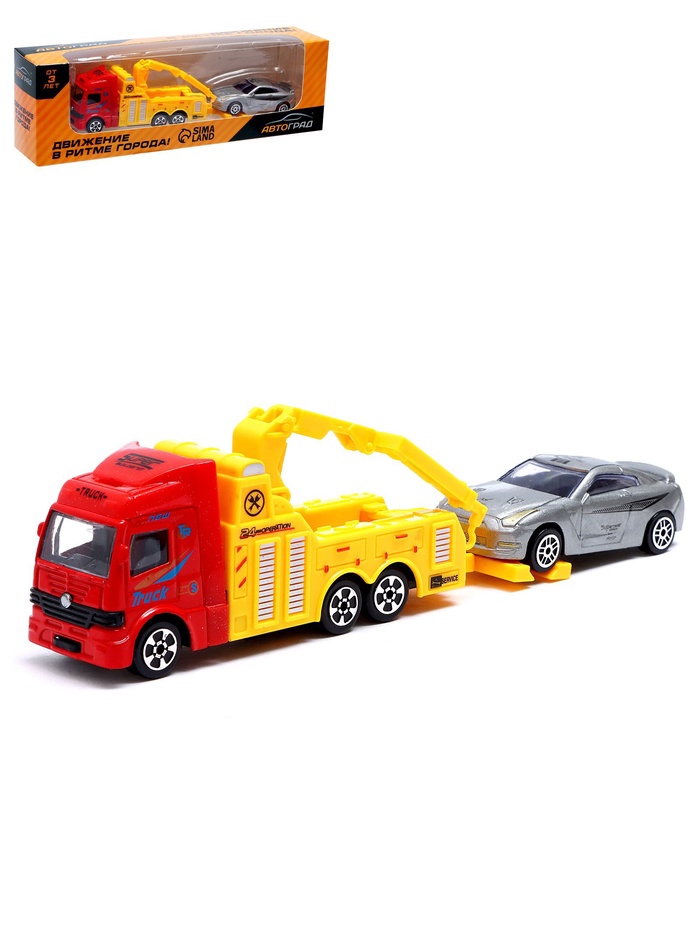 УЦЕНКА Грузовик металлический «Эвакуатор», МИКС - Фото 1