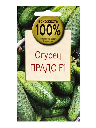 Семена Огурец Прадо F1, «Всхожесть 100%», партенокарпический гибрид, 10 шт.