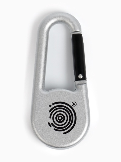 Компас с карабином C27, d=3 см, металлический