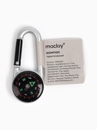 Компас с карабином C27 maclay, d=3 см, металлический, серебристый - Фото 4