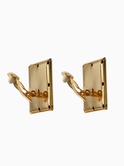 Серьги клипсы для ушей QF «Тренд. Квадрат», металл, цвет золото - Фото 4