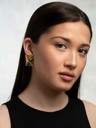 Серьги клипсы для ушей QF «Тренд. Квадрат», металл, цвет золото - Фото 7