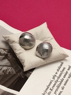 Серьги клипсы для ушей QF «Тренд. Объёмный круг», цвет серебро - Фото 2