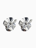 Серьги клипсы для ушей QF «Тренд. Объёмный цветок», цвет серебро - Фото 3