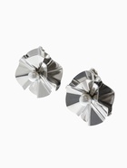 Серьги клипсы для ушей QF «Тренд. Объёмный цветок», цвет серебро - Фото 5