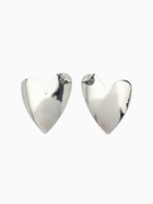 Серьги металл «Сердце» нежность, цвет серебро 10826447 - фото 16405362