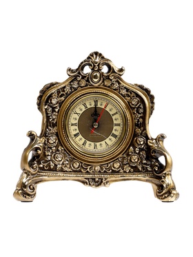 {{photo.Alt || photo.Description || 'УЦЕНКА Часы настольные интерьерные каминные, 21×19×6.5 см, d=7 см, золото'}}