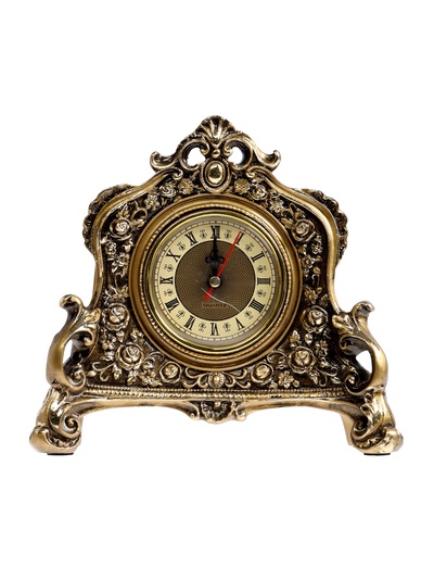 УЦЕНКА Часы настольные интерьерные каминные, 21×19×6.5 см, d=7 см, золото