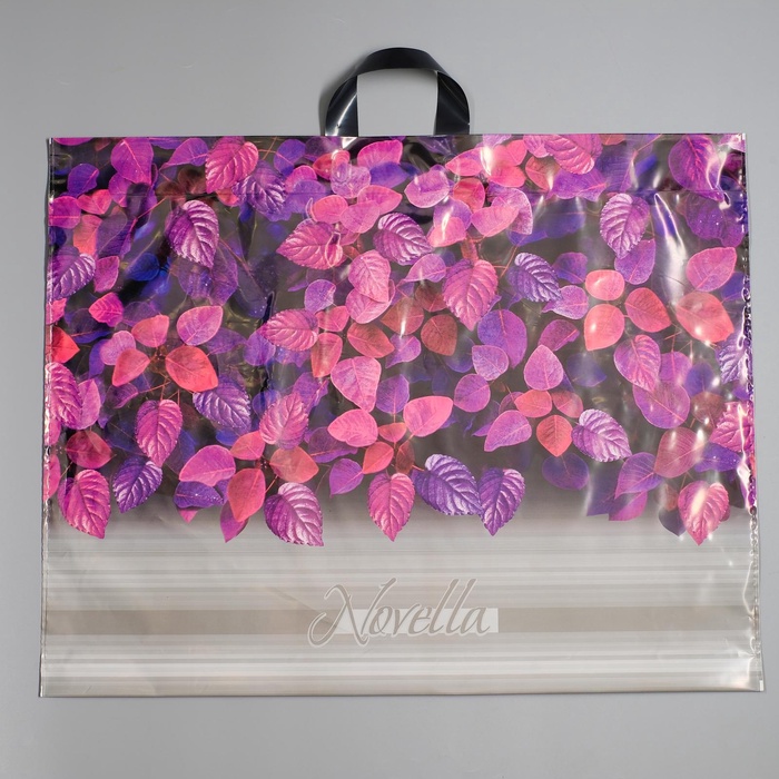 Пакет «Новелла», полиэтиленовый с петлевой ручкой, 71×55 см, 90 мкм - Фото 1