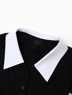 Платье мини женское с воротником MIST, размер 44, чёрное 10879445