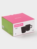 Набор кружек Доляна «Гранит», 4 шт., 340 мл, керамика, чёрный - Фото 5