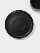 Чайная пара Доляна «Гранит», 2 предмета: чашка 270 мл, блюдце d=15.5 см, керамика, чёрная - Фото 3