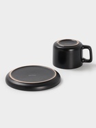 Чайная пара Доляна «Гранит», 2 предмета: чашка 270 мл, блюдце d=15.5 см, керамика, чёрная - Фото 5