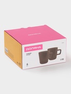 Набор кружек Доляна «Гранит», 4 шт., 340 мл, керамика, коричневый - Фото 5