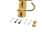 УЦЕНКА Вешалка CAPPIO CVP004, металлическая, пятирожковая, цвет золотой - Фото 5