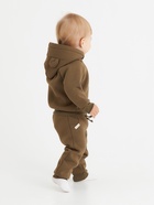 Костюм (толстовка, брюки) «Крошка Я» BASIC LINE, рост 74-80 см, кофейный - Фото 3