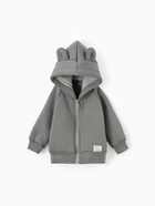 Костюм (толстовка, брюки) «Крошка Я» BASIC LINE, рост 80-86 см, серый - Фото 2