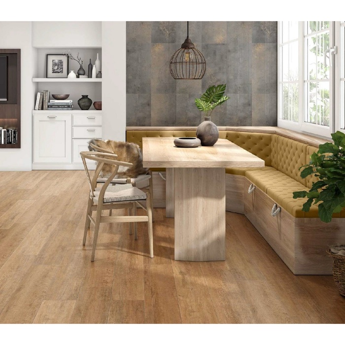 Влагостойкий ламинат напольный SPC Fresh FH-102, цвет дуб баргузинский, 2.16 м² - Фото 1