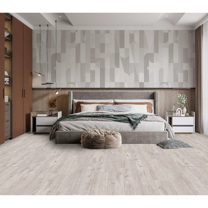 Влагостойкий ламинат напольный SPC Fresh FH-104, цвет дуб дарвинский, 2.16 м² - Фото 1