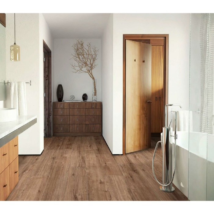 Влагостойкий ламинат напольный SPC Fresh FH-107, цвет дуб кивач, 2.16 м² - Фото 1