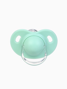 Соска-пустышка ортодонтическая, силикон, от 6 мес., с колпачком, голубая, МИКС