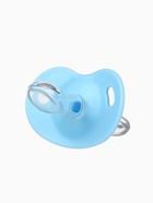Соска-пустышка ортодонтическая, силикон, от 6 мес., с колпачком, голубая, МИКС - фото 115768344