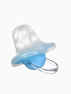 Соска-пустышка ортодонтическая, силикон, от 6 мес., с колпачком, голубая, МИКС - фото 119108985