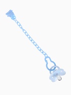 Пустышка классическая, с держателем, +0 мес., голубая - фото 119108986