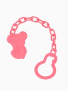 Пустышка классическая, с держателем, +0 мес., розовая - фото 115682392