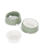 Лего-миска для животных ALTA, 300 мл, с наклоном, пластик, фисташковая - Фото 9