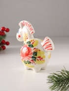 Ёлочная игрушка фарфор «Фигурка. Лошадь Цветок», авторская роспись, 11 см - Фото 5