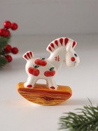 Фигурка фарфор «Качалка. Лошадка красное яблоко», 8 см - Фото 2