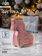 Фигурка фарфор «Конь Олень - славянский символ», эффектарная глазурь, 7 см - Фото 1