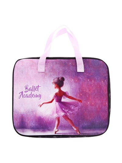 Папка с ручками А4, 360×280×80 мм, deVENTE Ballet Academy, текстиль, для девочки