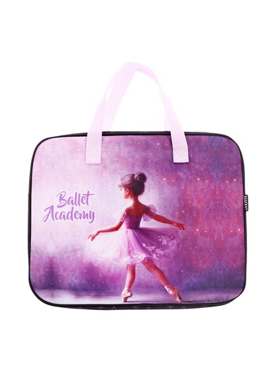 Папка с ручками А4, 360 х 280 х 80 мм, deVENTE "Ballet Academy", текстиль, для девочки