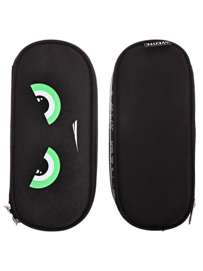 Пенал - футляр deVENTE Bad Boy, 80×210×50 мм, мягкий, на молнии, 1 отделение, текстиль, чёрный