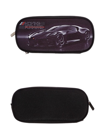 Пенал - футляр deVENTE Luxury Car, 95×220×70 мм, мягкий, на молнии, 1 отделение, текстиль, чёрный