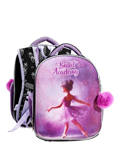 Рюкзак каркасный 35×27×13 см, deVENTE Junior 14L Ballet Academy, + брелок, для девочки