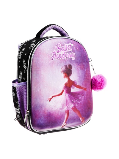 Рюкзак каркасный 35×27×13 см, deVENTE Junior 14L Ballet Academy, + брелок, для девочки