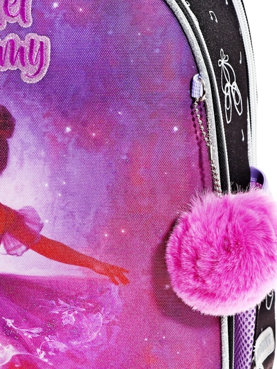 Рюкзак каркасный 35×27×13 см, deVENTE Junior 14L Ballet Academy, + брелок, для девочки