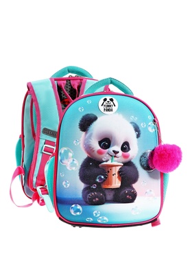 Рюкзак каркасный 35х27х13 см, deVENTE Junior 14L Yummy Panda, + брелок, для девочки 10841231