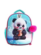 Рюкзак каркасный 35х27х13 см, deVENTE Junior 14L Yummy Panda, + брелок, для девочки 10841231 - фото 16511422