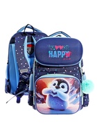 Рюкзак школьный 37х28х14 мм, deVENTE Smart 14L "Happy Pinguin", эргономичная спинка, для девочки - фото 43805054