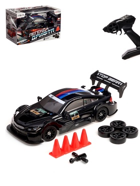 {{photo.Alt || photo.Description || 'УЦЕНКА Машинка на пульте управления «Легенда Дрифта», радиоуправление, полный привод, 40 км/ч, 2 комплекта колёс, 1:16, цвет чёрный'}}