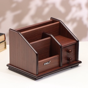 {{photo.Alt || photo.Description || 'УЦЕНКА Органайзер 4 секции, 2 выдвижных ящика, серия Орех с кантом темным, микс 14×19'}}